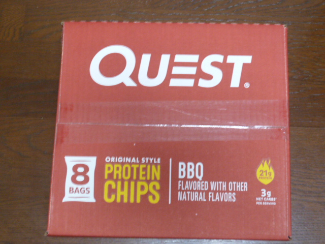 QuestNutritionのプロテインチップスBBQ(バーベキュー)味