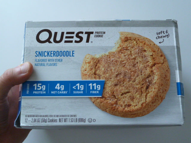 クエストプロテインクッキー「スニッカードードル味」
